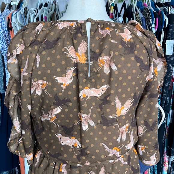 NWOT |•HAPPY X NATURE•| Stand Out Nature Featured Dress 100% Recycled Size XL - Picture 7 of 16